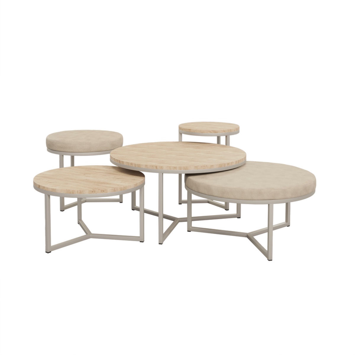 Salontafelset Adara Hout