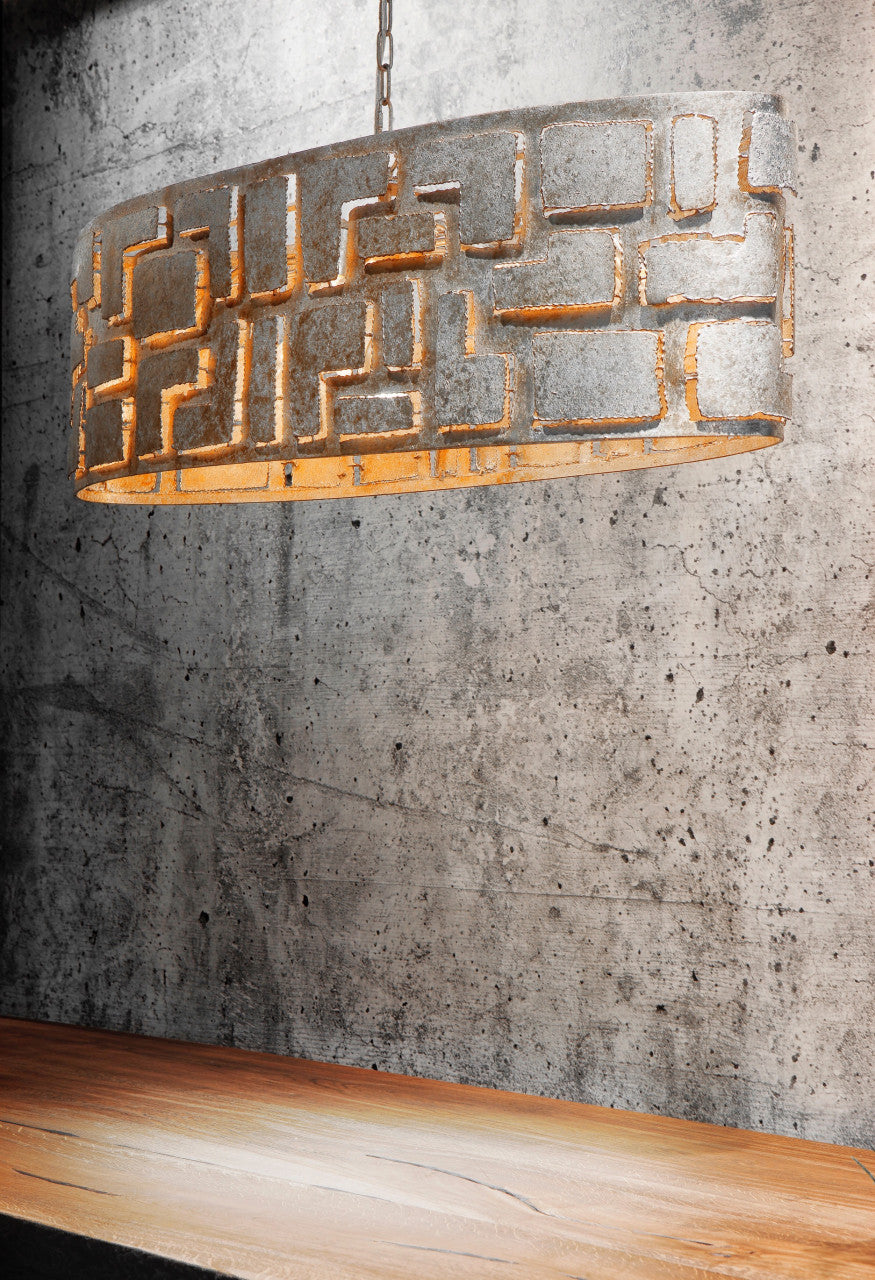 Hanglamp Pablo Ovaal zilver