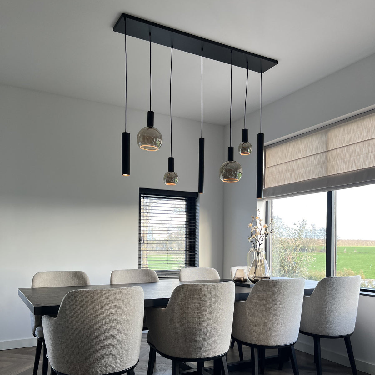 Hanglamp Riva rechthoek L