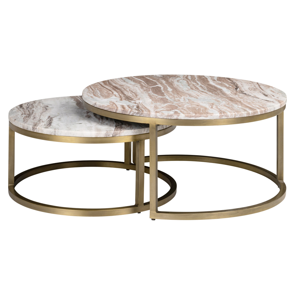 Salontafel Bottega Blush Set van 2