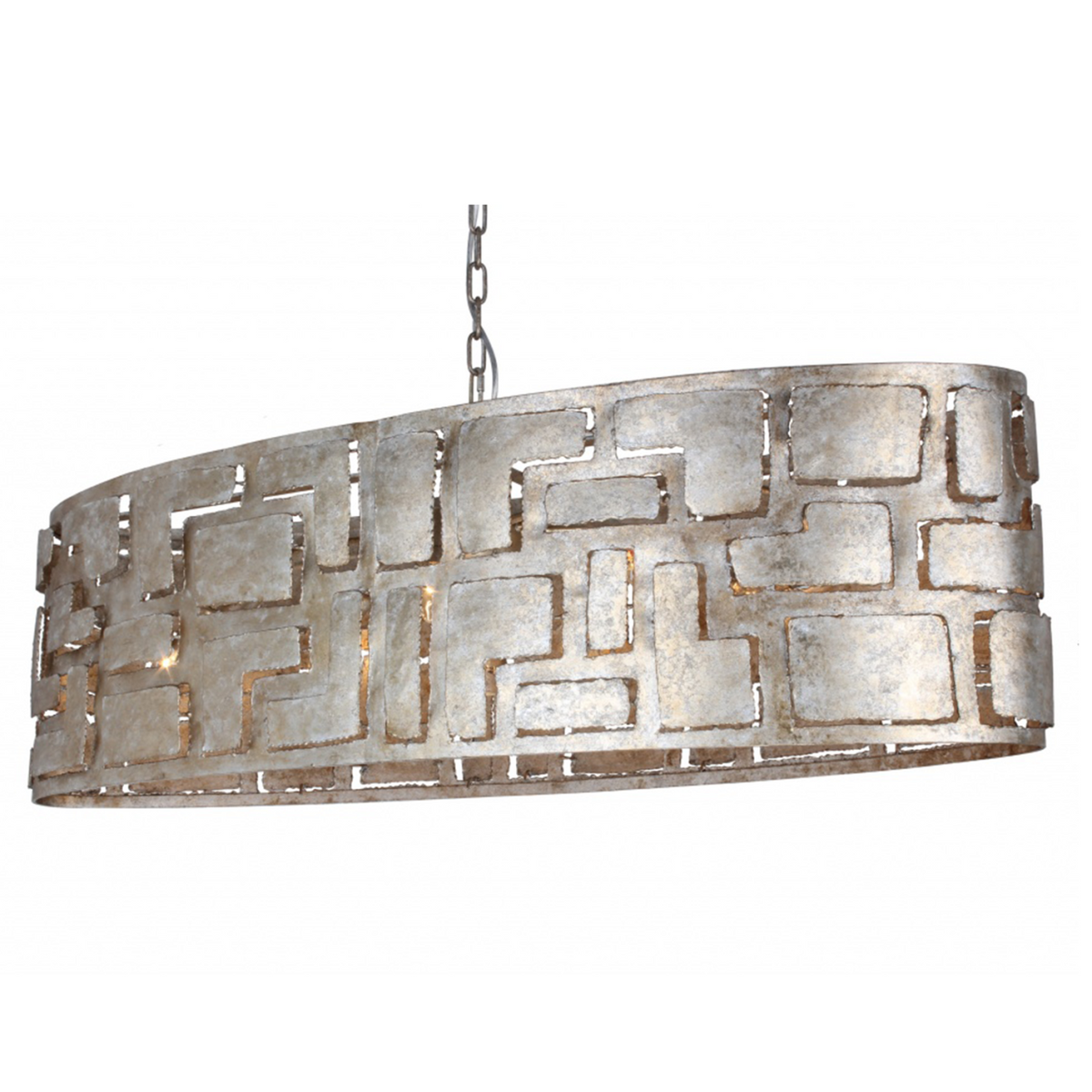 Hanglamp Pablo Ovaal zilver