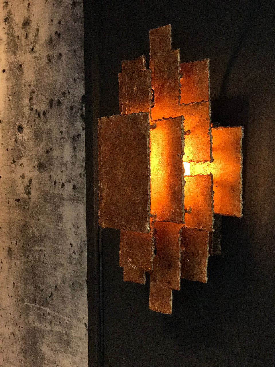 Wandlamp Beluga brons